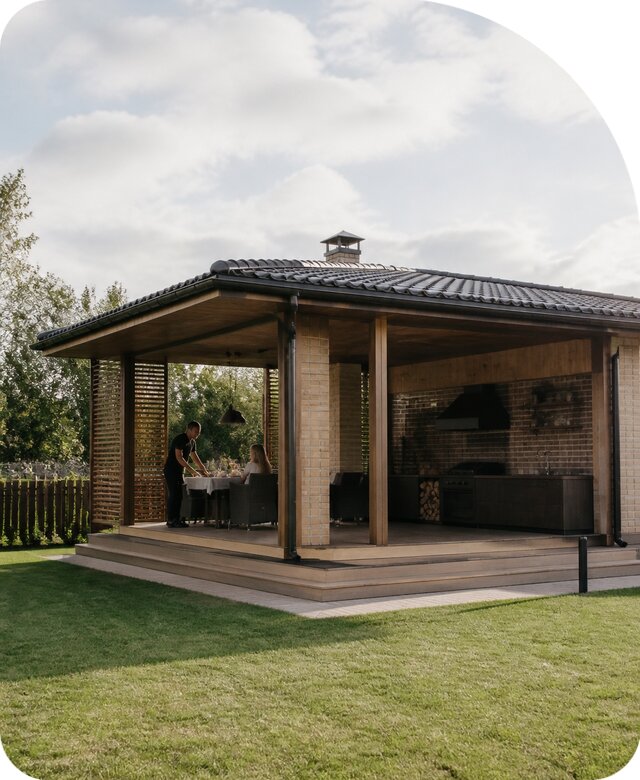Летняя кухня с верандой в Тулуне по цене от 523315 р. | РадиДОМА-Тлн